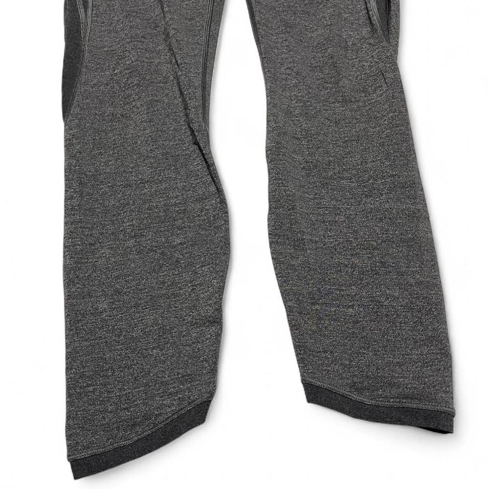 Lululemon Hit It Crop Luxtreme Size 8 Leggings Mesh Side Heathered Black - Picture 3 of 11